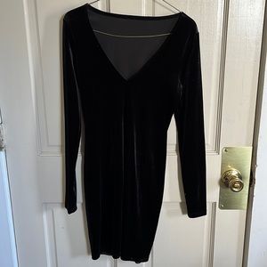 black velvet dress